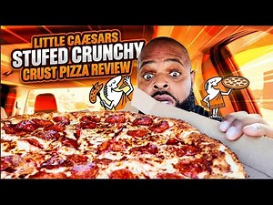 NEW Little Caesars Stuffed Crunch Crust Review!