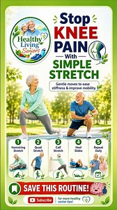 Knee Pain Exercises After 60 | Simple Stretches for Relief.