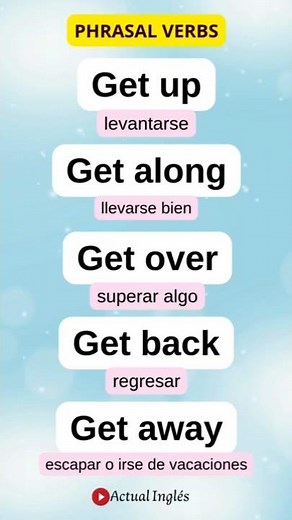 5 Phrasal verbs con GET