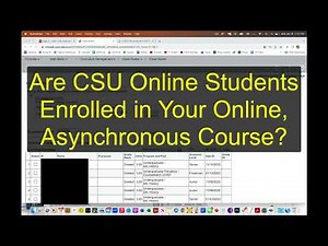 CSU Online Student Enrollment-How To Tell