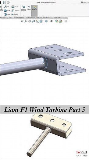 Solidworks Tutorial - Liam F1 Wind Turbine Part 5 - Sheet Metal and Weldments