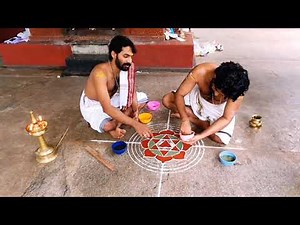 ദുർഗ്ഗാ യന്ത്ര പദ്മ രചന | making of Durga Yantra Padmam..!🔻