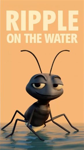 Ripple on the Water — A Calm Bug With Big Confidence #AntennaDiaries #BugAnimation #PixarStyle