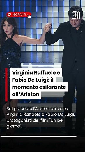 Virginia Raffaele e Fabio De Luigi: il momento esilarante all’Ariston
