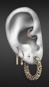 Ear stacks: defined by you, forged by #askandembla. Build your own one-of-a-kind stack at the link in bio. #askemblastore | Ask & Embla