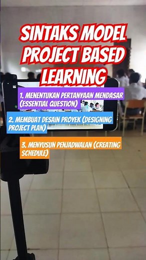 Sintaks / Fase / Langkah-langkah Model Project Based Learning Pembelajaran Berbasis Proyek