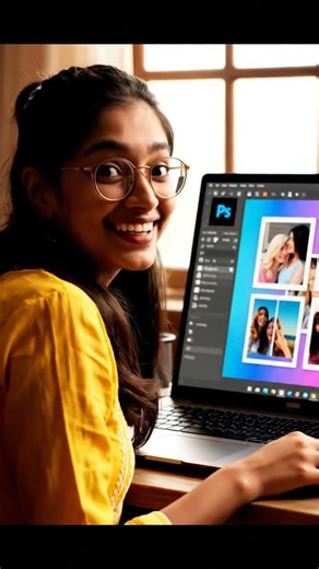 Learn Easy Photo Collage Editing in Adobe Photoshop #photoshop