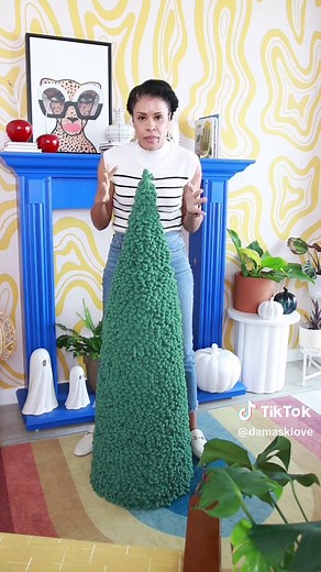 You know I can’t let the holiday season go by without a loopy yarn craft!! Last year we made a wreath…this year we’re going BIG! As in five foot loopy yarn Christmas tree big! And truthfully - it’s really easy to do! The hardest part is picking the color because @JOANN Stores Shop has a ton of loopy yarn options! What color will your fluffy tree be? #joannpartner #handmadewithjoann