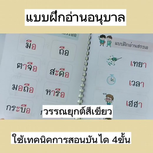 🌟แบบฝึกอ่านภาษาไทยอนุบาล เน้นสีสันการอ่าน โดยใช้เทคนิคการสอนสะกดคำ ✅คำแม่ ก กา ✅มี28สระ ยกเว้น ฤ ฤา ฦ ฦา ✅มีทั้งหมด 86หน้า ✅ใช้สีสันการอ่านในการฝึกจำ ✅ตัวหนังสือใหญ่มากๆ ✅เน้นสอนสะกดคำค่ะ 🌟สนใจเป็นไฟล์ PDF Powerpiont ราคา 189 บาท พร้อมไฟล์แถม 20 รายการ 🌟สนใจเป็นรูปเล่มทำมือ Pre - Order ราคา 269 บาท ส่งฟรี แฟลสค่ะ สั่งซื้อLAZADA 🛒 https://s.lazada.co.th/l.0ivS สั่งซื้อที่ SHOPEE 🛒https://shope.ee/3fR0H2SUC1 | ครูเปิ้ล สื่อการสอนออนไลน์