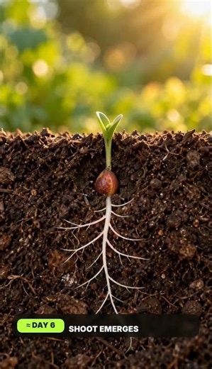 How Radishes Grow From Seed to Root 🌱🔴 | 30 Days in 30 Seconds #Shorts