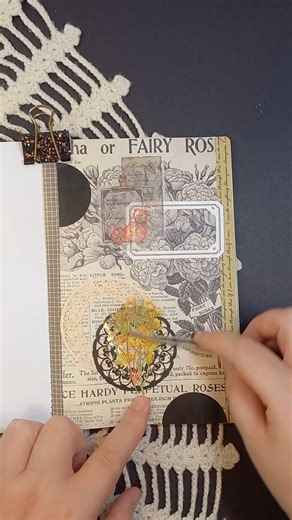 The softest paper rip you'll hear tonight #asmr #papersounds #asmrsounds #scrapbook #vintage