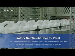 Rotary Net Weight Filling & Capping Machine for Paint