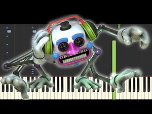FNAF Security Breach - DJ Music Man Theme - Piano Tutorial