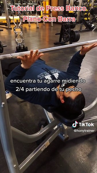 Tutorial de Press Banco Plano Con Barra