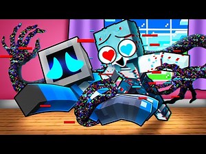 Glitch Girl has a CRUSH on Me in Minecraft!