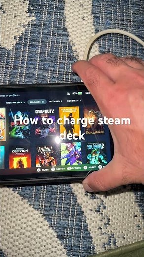 How to charge steam deck