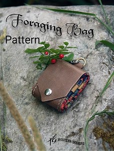 Wrap PATTERN - Leather Folding Minimalist Compact Foraging Belt Pouch Bag Wrap Pattern - Etsy