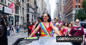 Jaguar Land Rover vehicles spirited Michelle Visage & other grand marshals along New York’s Pride parade route - LGBTQ Nation