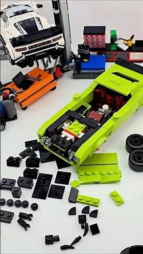 Build it in a beat! LEGO Speed Champions Dodge Challenger SRT Hellcat 77237 #lego #legotimelapse