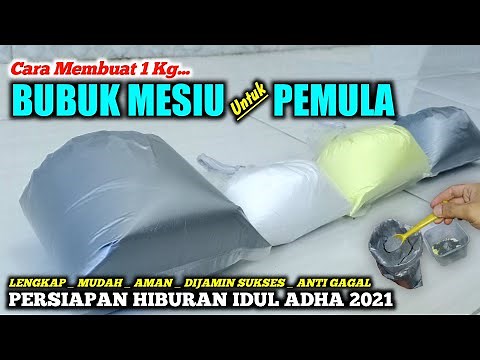 Tutorial _ MEMBUAT BUBUK MESIU 1 KG || Untuk PEMULA