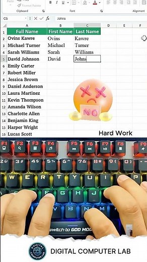 Excel Beginner vs Expert | The Faster Way to Work in Excel ⚡