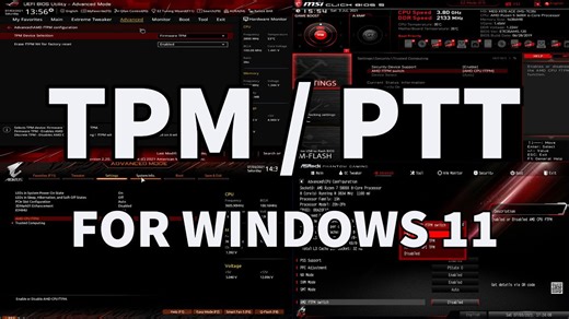 How to enable TPM / PTT on every motherboard (ASUS, MSI, Gigabyte, ASRock & BIOSTAR)