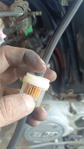 how to install fuel filter #bike #experimnent #viral #experiements #cd100ss