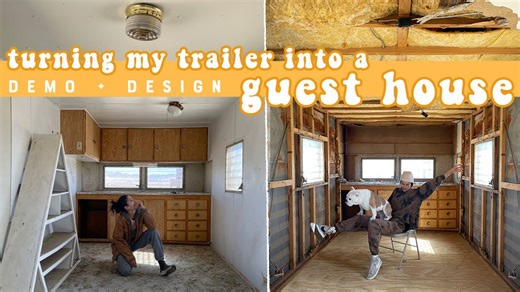 Beginning my tiny trailer guest house conversion