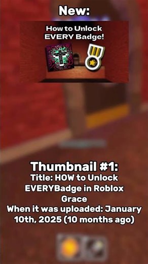 Remaking OLD Grace Thumbnails! #roblox #shorts #grace #thumbnail #remake