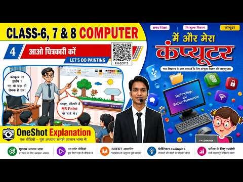 Class 6, 7 & 8 Computer Chapter 4: Aao Chitrakari Karein (MS Paint) OneShot