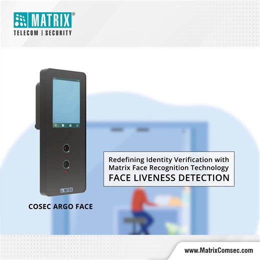 "Step into the Future of #Security with Face Recognition! Improving security within #FaceRecognition, #MatrixComsec brings in a breakthrough feature preventing spoof attacks - Face Liveness Detection. Learn what this means for your business: https://bit.ly/412w8qI " | Matrix Comsec | Facebook