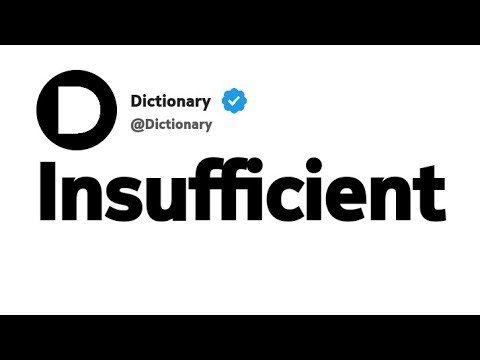 Insufficient Synonyms | Similar Words 