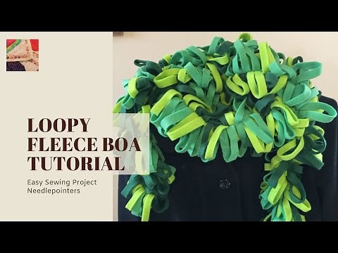 Loopy Fleece Boa Tutorial