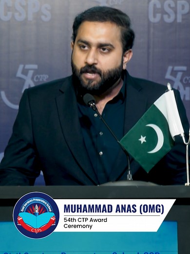 Muhammad Anas at CSPs 54th CTP Event