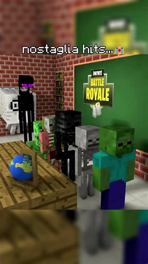 Monster School Nostalgia HITS Different 🥹 #minecraft #nostalgia #herobrine #shorts