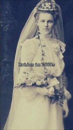 Brides in 1880s Part 2 👰‍♀️💍|| Victorian era || 19th century photos || #history #shorts #wedding