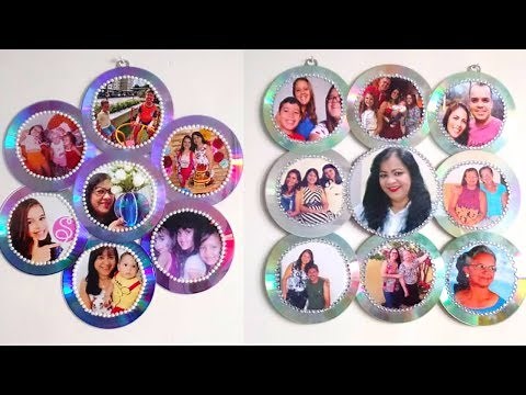 How to Make a Photo Frame with Old CDs