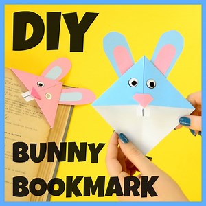 How to make adorable Easter bunny corner bookmarks. http://www.easypeasyandfun.com/easter-bunny-corner-bookmark/ Subscribe to our YouTube channel: https://goo.gl/xk1QA0 | Easy Peasy and Fun