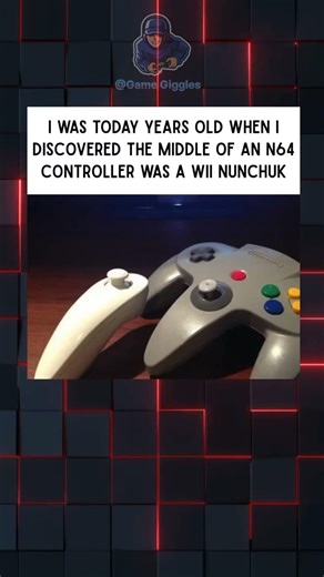 When You Realize the N64 Controller Nunchuk#Nintendo64#Wii#GamingNostalgia#ControllerDesign#Retro