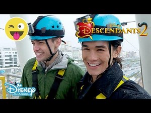 Descendants 2 | Thomas Doherty & Booboo Stewart - Ride Challenge🎢 3 | Official Disney Channel UK