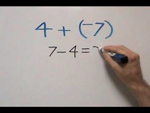 Adding Signed Numbers Part 1