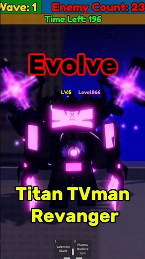 I Evolve Titan TVman Revanger in Bathroom Attack | Roblox #roblox #bathroomattack #game