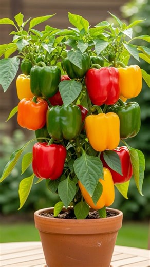 Easy method for growing peppers tree from peppers fruit to produce lots of fruit#grow #peppers
