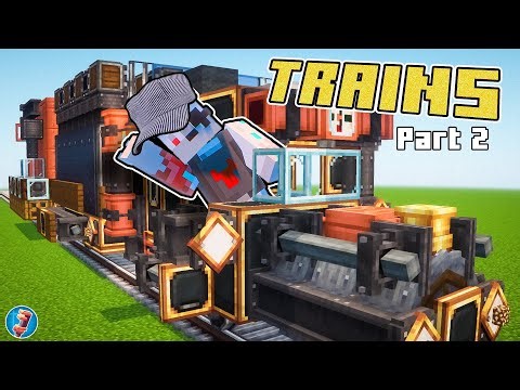 Minecraft Create Mod Trains Guide! | Part 2 | How to use trains |