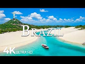 FLYING OVER BRAZIL (4K UHD) – Soothing Music Along With Beautiful Nature Video - 4K Video UHD #3