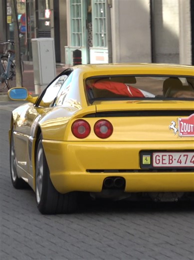 Ferrari F355 driving through Knokke. #ferrari #f355 #ferrarif355