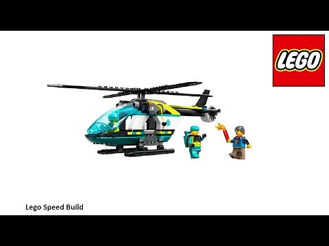 Lego City 60405 Emergency Rescue Helicopter Speed Build