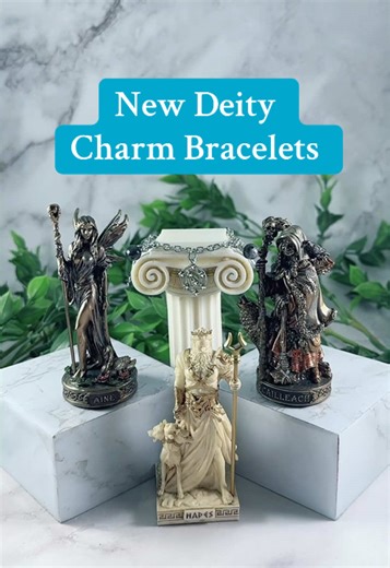 New Deity Charm Bracelets Featuring Celtic & Greek Goddesses
