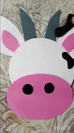 Facemask / animal mask / cow mask/ how to make animal mask/ diy/ mask diy #masklover #handmademask