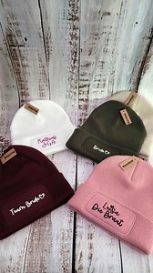 Personalized Beanie Hat Set for Bachelorette Parties | Bride and Team Bride Hats | Names and Text Selectable | Bachelorette Party Gift Idea | Winter Wedding - Etsy